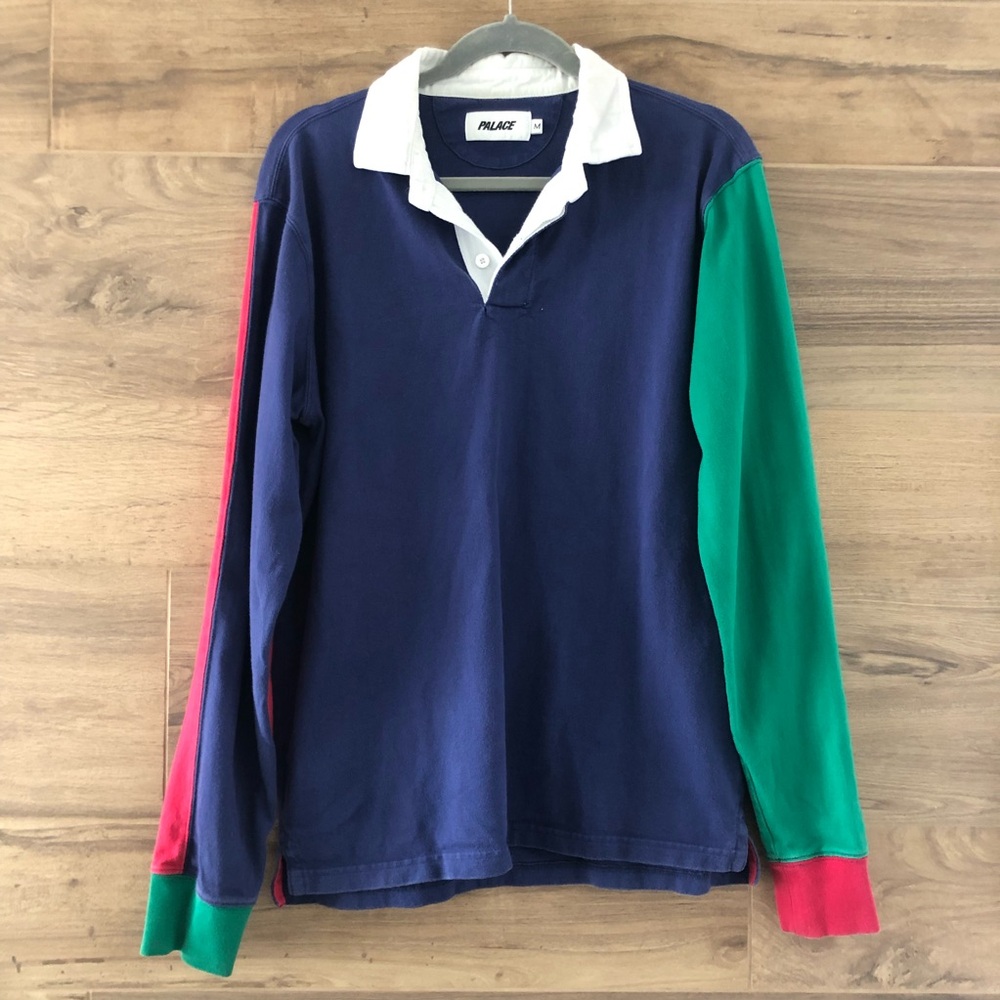 Palace 90s Polo Colorblock Shirt Size M